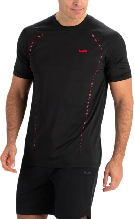 Sjeng Sports Torres Tee - Fitness shirt - Zwart - Heren