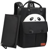 Sac à dos à langer sac à dos sac à langer panda bébé sac à langer imperméable grande capacité sac de voyage pour bébé avec matelas à langer et sangles de poussette pour maman et papa