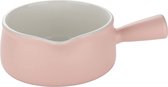 Milk Pan Ceramic Milk Saucepan Milk Pot Porcelain Mini Cooking Pot for Milk Coffee Butter Milk Pots (Pink)