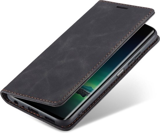 Motorola Edge 40 Neo Case - Book Case Cuir Slimline Zwart