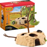schleich WILD LIFE - Rustplaats voor Stokstaartjes - Speelfigurenset - Kinderspeelgoed voor Jongens en Meisjes - 3 tot 8 jaar - 10 Onderdelen