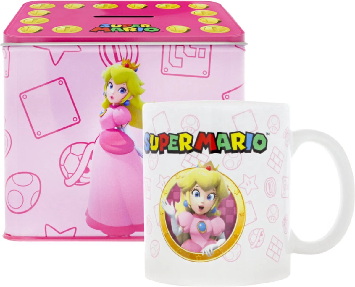 Nintendo- Set Tasse + Tirelire Super Mario Bros, 129570, Multicolore :  : Cuisine et Maison