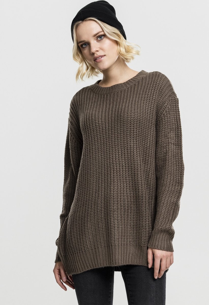 Urban Classics Sweater/trui -S- Basic Crew Groen