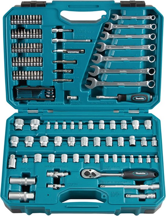Makita E-06616 Ensemble d'outils 120 pièces en étui