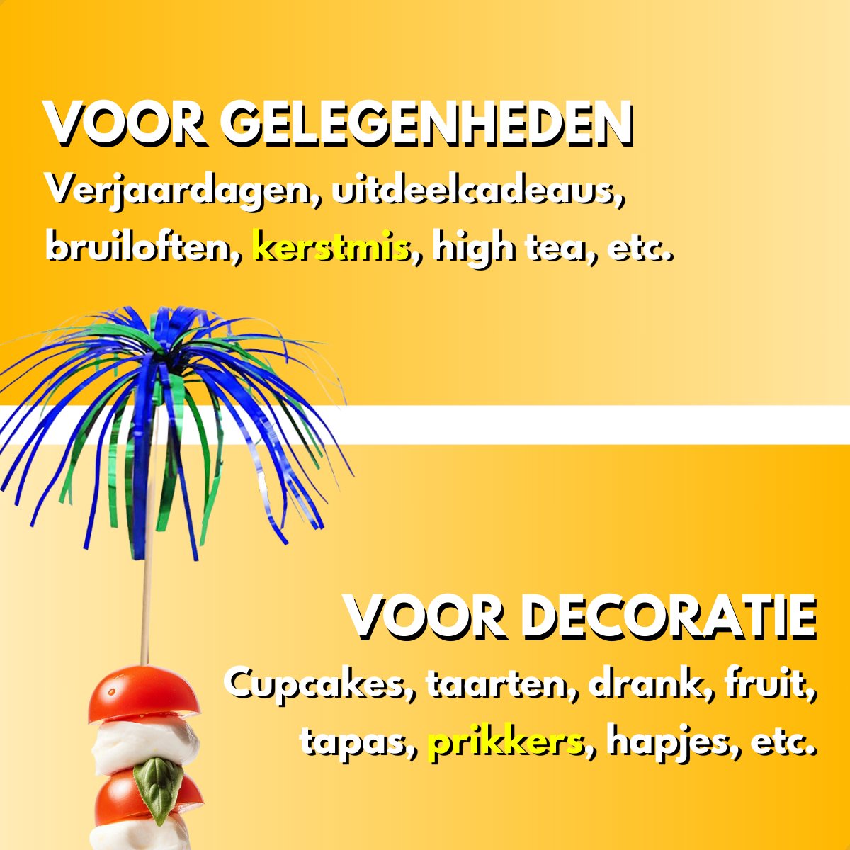 RENALUX - Vuurwerk Prikkers Dubbele Kleuren XXL Set Extra Luxe - Cocktailprikkers Herbruikbaar - Partyprikkers - Feestprikkers - Tapas Prikkers - Taartversiering - Prikkers - Sateprikkers met Versiering - 60 Stuks — cadeau in Kookcadeaus - foto 4