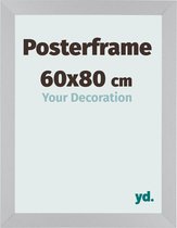 Posterlijst 60x80 cm - MDF - Zilver Mat - Parma