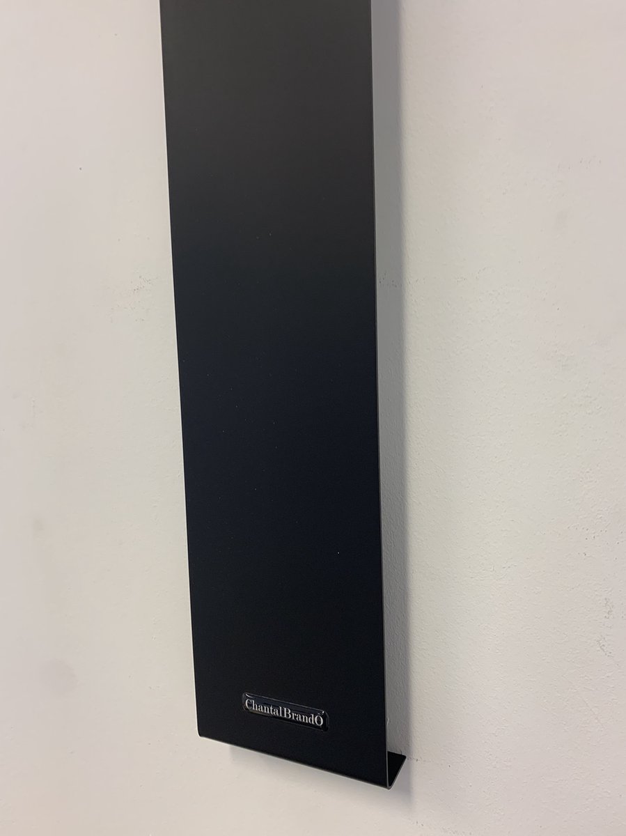 Wandklok CHANTALBRANDO SUMMIT BLACK & WHITE MODERN DESIGN = ZWART & WIT