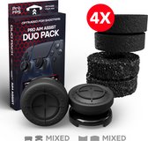 ProFPS Duo Pack geschikt voor PlayStation 4 (PS4) & PlayStation 5 (PS5) Controller - Precision Rings + Thumbsticks Mixed Black Edition - eSports Gaming Accessoires