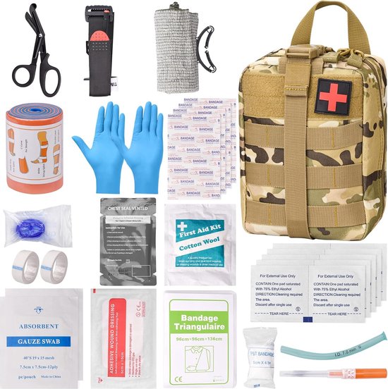 Foto: Ehbo set ehbo kit veiligheidsvest first aid bag set as emergency kit refill set for car autoveiligheidsvest