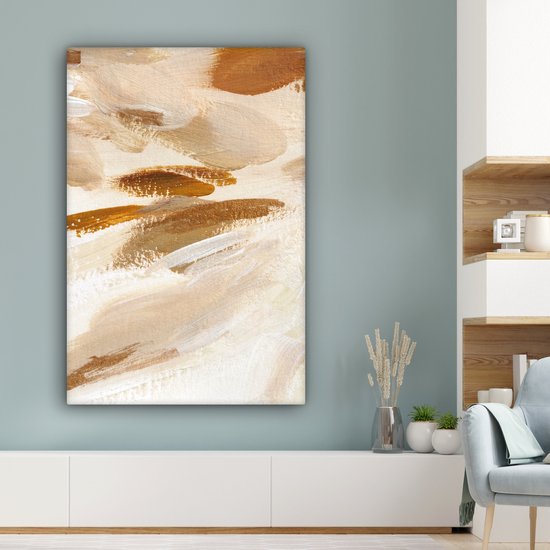 Peinture - Peinture - Beige - 90x140 cm - Décoration murale
