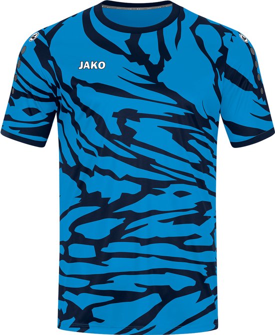 JAKO Shirt Animal Korte Mouwen Blauw-Marine-Wit Maat S