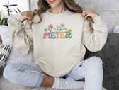 Meter sweater - beige - medium - trui - meter cadeau - dames - meter vragen - meter geschenk