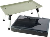 NGT Deluxe Table System inclusief tacklebox | Bivvytafel