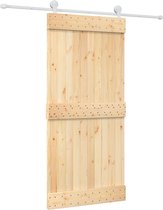 vidaXL-Schuifdeur-met-beslag-95x210-cm-massief-grenenhout