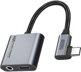 AdroitGoods Adaptateur USB-C vers 3,5 mm AUX/Charge – Audio de haute qualité et chargement pour appareils USB-C