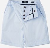 Mr Jac - Slim Fit - Heren - Korte Broek - Shorts - Garment Dyed - Pima Cotton - Licht Blauw - Maat XL