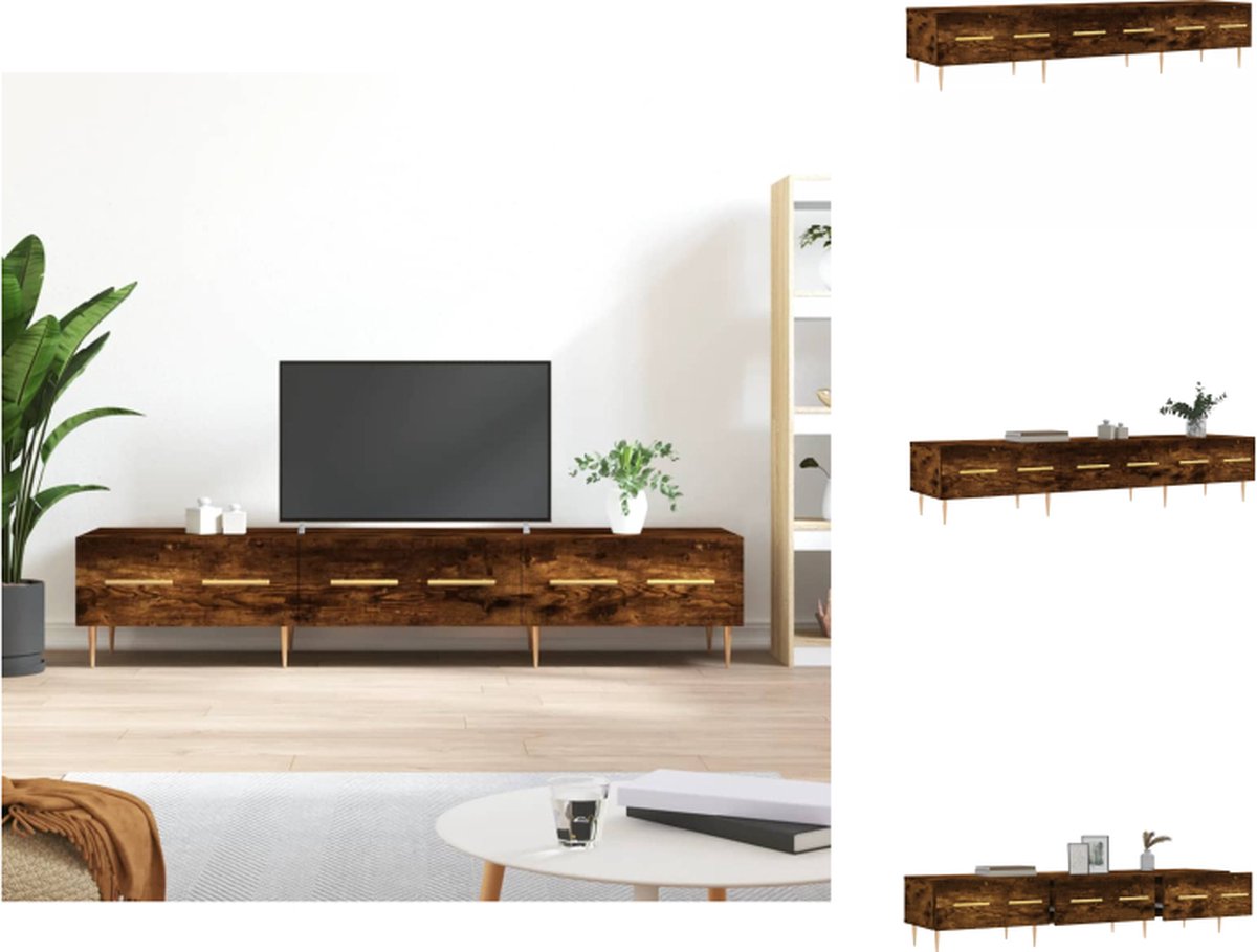 VidaXL TV-meubel Trendy Kast 150 x 36 x 30 cm gerookt eiken Kast
