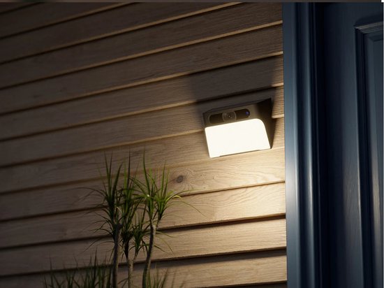 Eufy Solar Wall Light Cam S120 2K Draadloze Beveiligingscamera - Accu - Wit/Zwart - Eufy