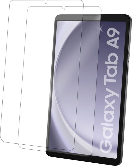 Een gehard glazen screenprotector voor de Samsung Galaxy Tab A9.