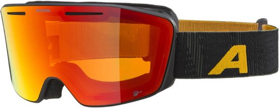 Alpina Nendaz Q-Lite OTG Skibril | Zwart Geel | Categorie 2