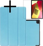 Hoesje Geschikt voor Lenovo Tab M10 (3rd gen) Hoesje Case Hard Cover Hoes Book Case Met Screenprotector - Lichtblauw.
