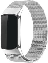 Bracelet milanais de Luxe Strap-it - adapté à Fitbit Charge 6 - Bracelet milanais en acier inoxydable pour tracker d'activité Charge 6 (argent)