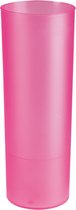 Juypal longdrink glas - 6x - roze - kunststof - 330 ml - herbruikbaar - BPA-vrij