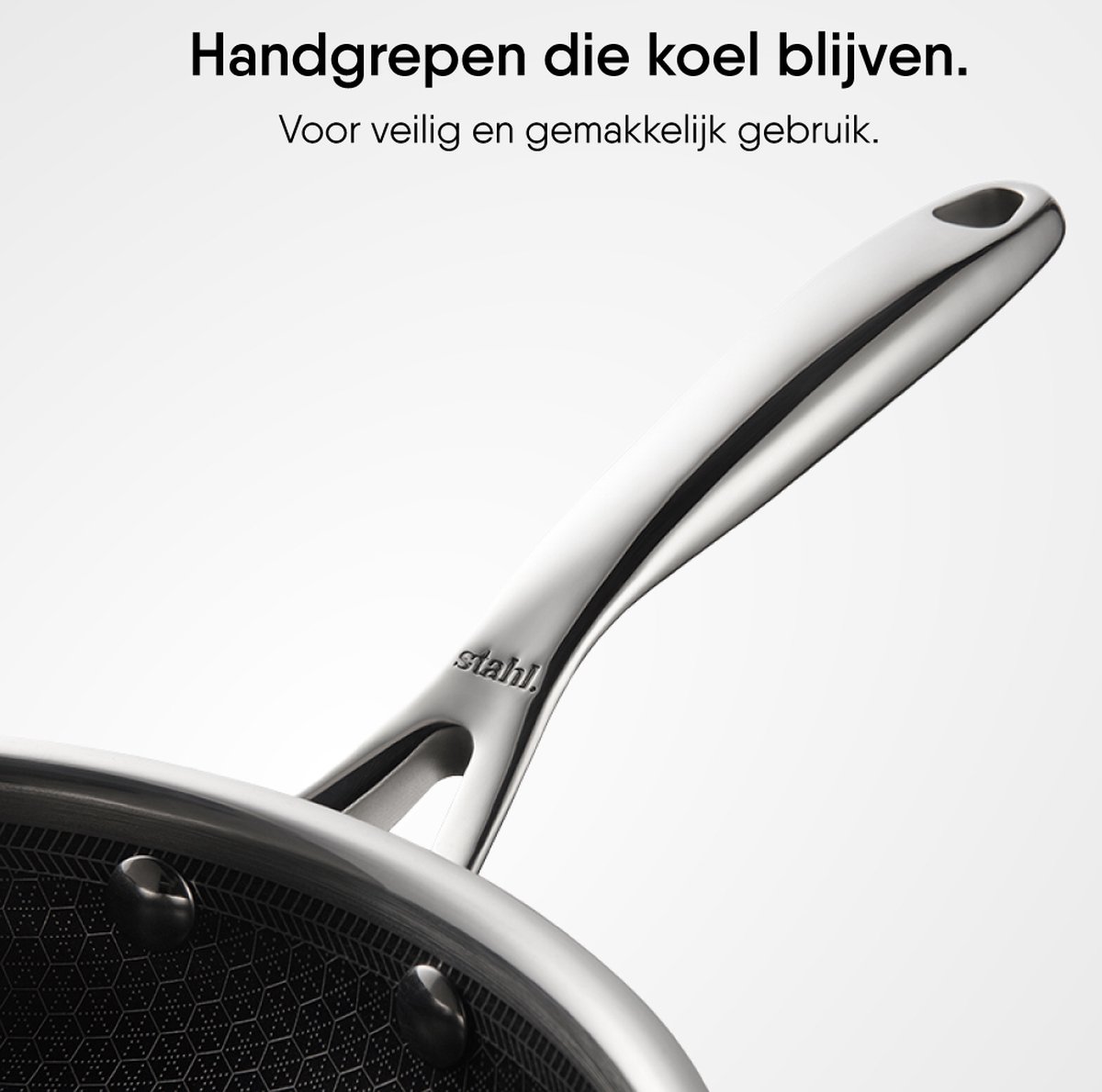 Stahl Artisan Triply 4,4 L, 28 cm roestvrij staal Kadhai met deksel, Kadai voor koken, roestvrij staal kookgerei Triply Kadai, inductie en gasfornuis compatibel