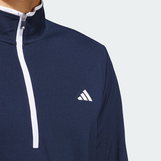 adidas Performance Lichtgewicht Top met Halflange Rits - Heren - Blauw- 2XL van adidas — afbeelding 3