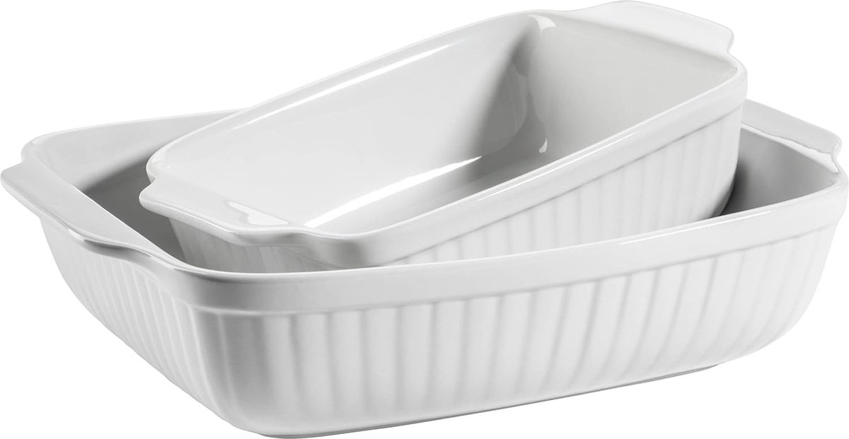 Keukentijd Rechthoekige Ovenschaal, Wit