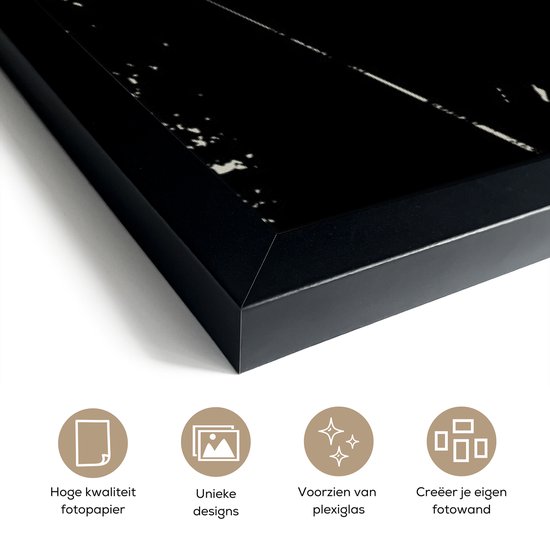 Cadre photo avec affiche - Whisky - Bouteille - Vintage - 60x80 cm - Cadre pour affiche