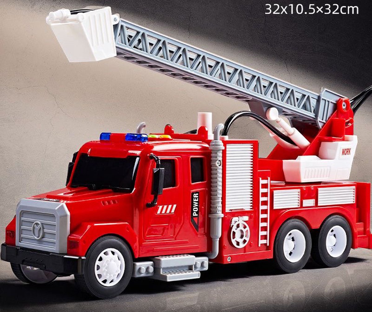 JMKA brandweerauto- brandweerwagen- brandweerauto speelgoed- brandweerwagen speelgoed- brandweerauto met licht en geluid- brandweerwagen speelgoed — afbeelding 4