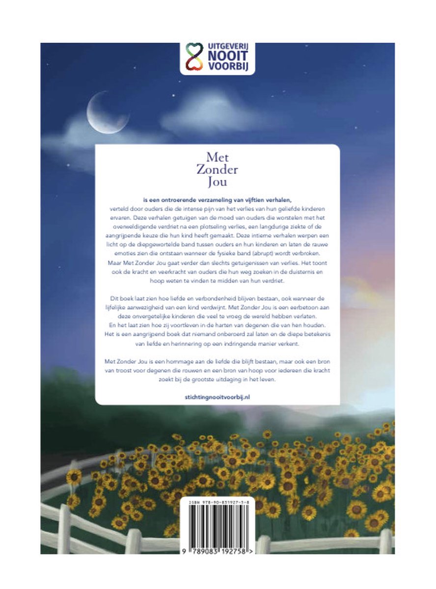 Met zonder jou - back cover