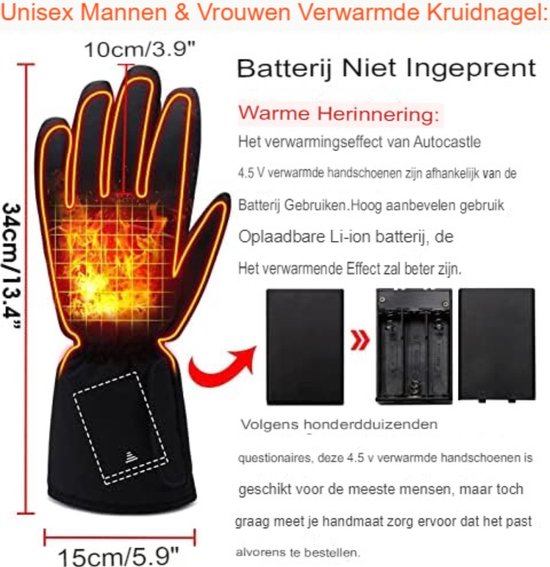 Aublinto USB Verwarmde Handschoenen voor Mannen En Vrouwen, USB Verwarmde Handschoenen Herfst En Winter, Warme Winter Elektrische Gebreide Handschoenen voor Mannen En Vrouwen