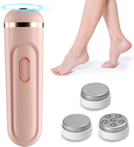 Own Harmony Elektrische Harde Huidverwijderaar – De Beste Beoordeelde Professionele Eeltverwijderaar Oplaadbare Pedicure Voet Gereedschap Met 3 Grove Reservewielen Voor Gladde Hielen Usb Snoer