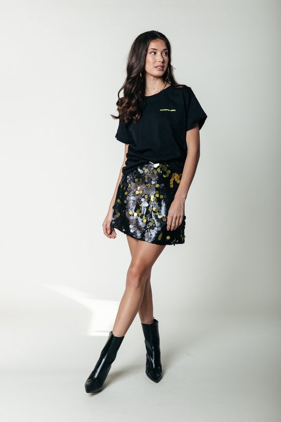 Colourful Rebel Jilly Sequins Skirt - L
