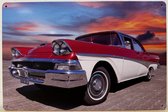 Ford Fairlane uit 1958 Reclamebord van metaal METALEN-WANDBORD - MUURPLAAT - VINTAGE - RETRO - HORECA- BORD-WANDDECORATIE -TEKSTBORD - DECORATIEBORD - RECLAMEPLAAT - WANDPLAAT - NOSTALGIE -CAFE- BAR -MANCAVE- KROEG- MAN CAVE