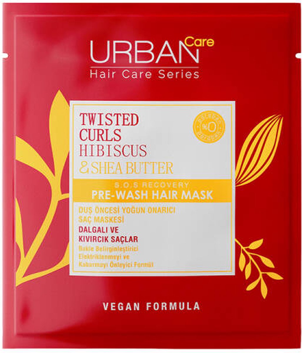 URBAN CARE Twisted Curls Hibiscus & Shea Butter Pre Hair Mask 50ML
