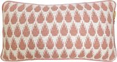 Botanic mini knitted cushion pink