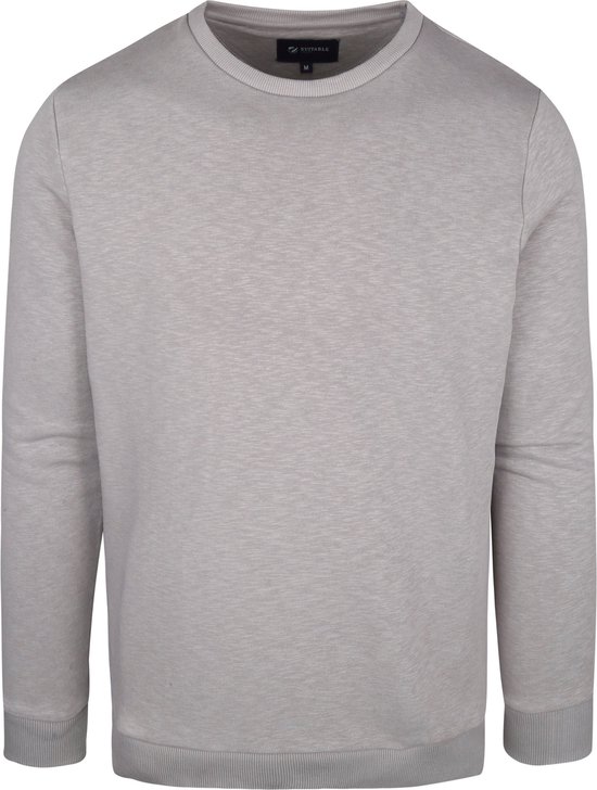 Suitable - Sweater Jerry Grijs - Heren - Maat XXL - Regular-fit