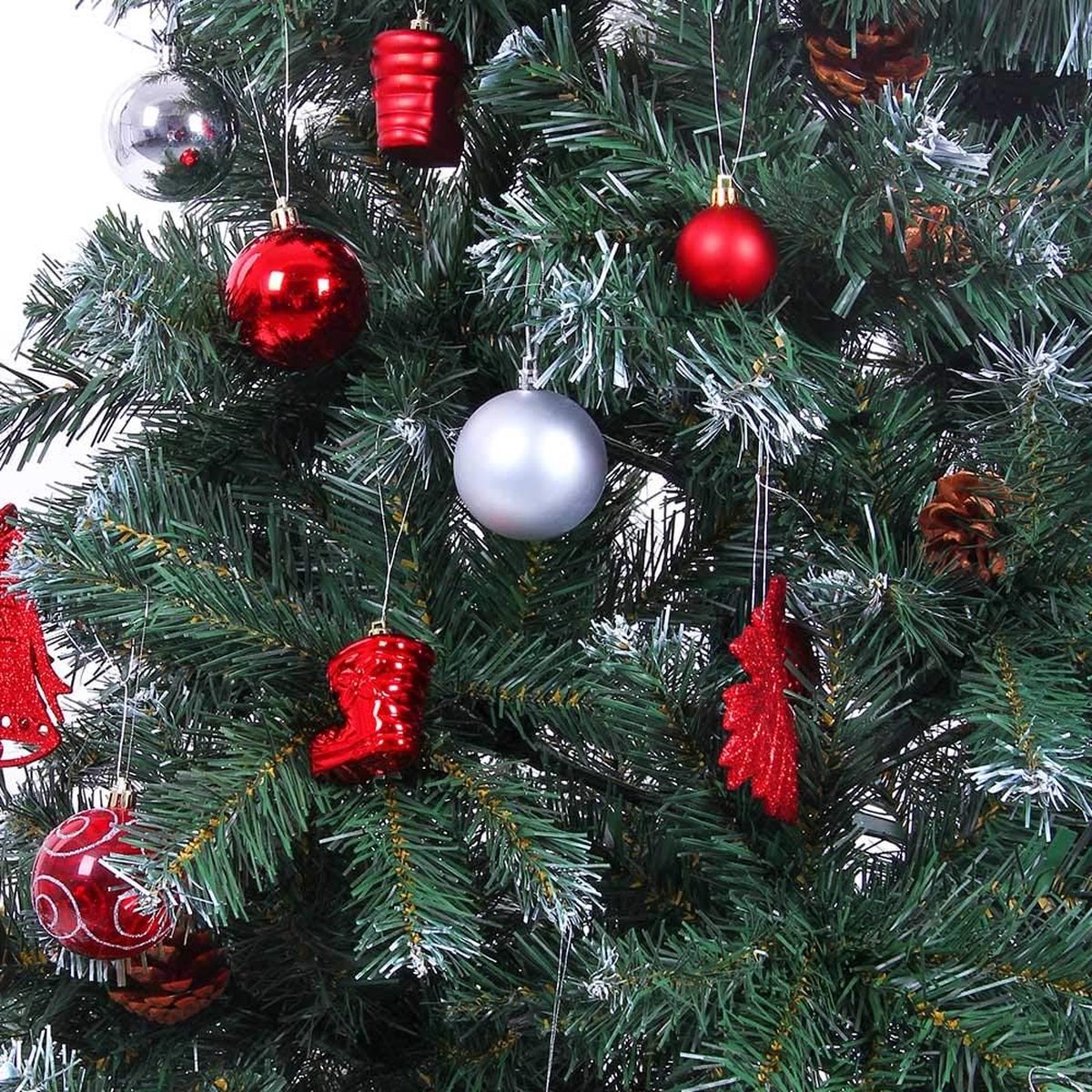 SVITA kunstmatige kerstboom sneeuw decoratie kunstboom PVC 210 cm