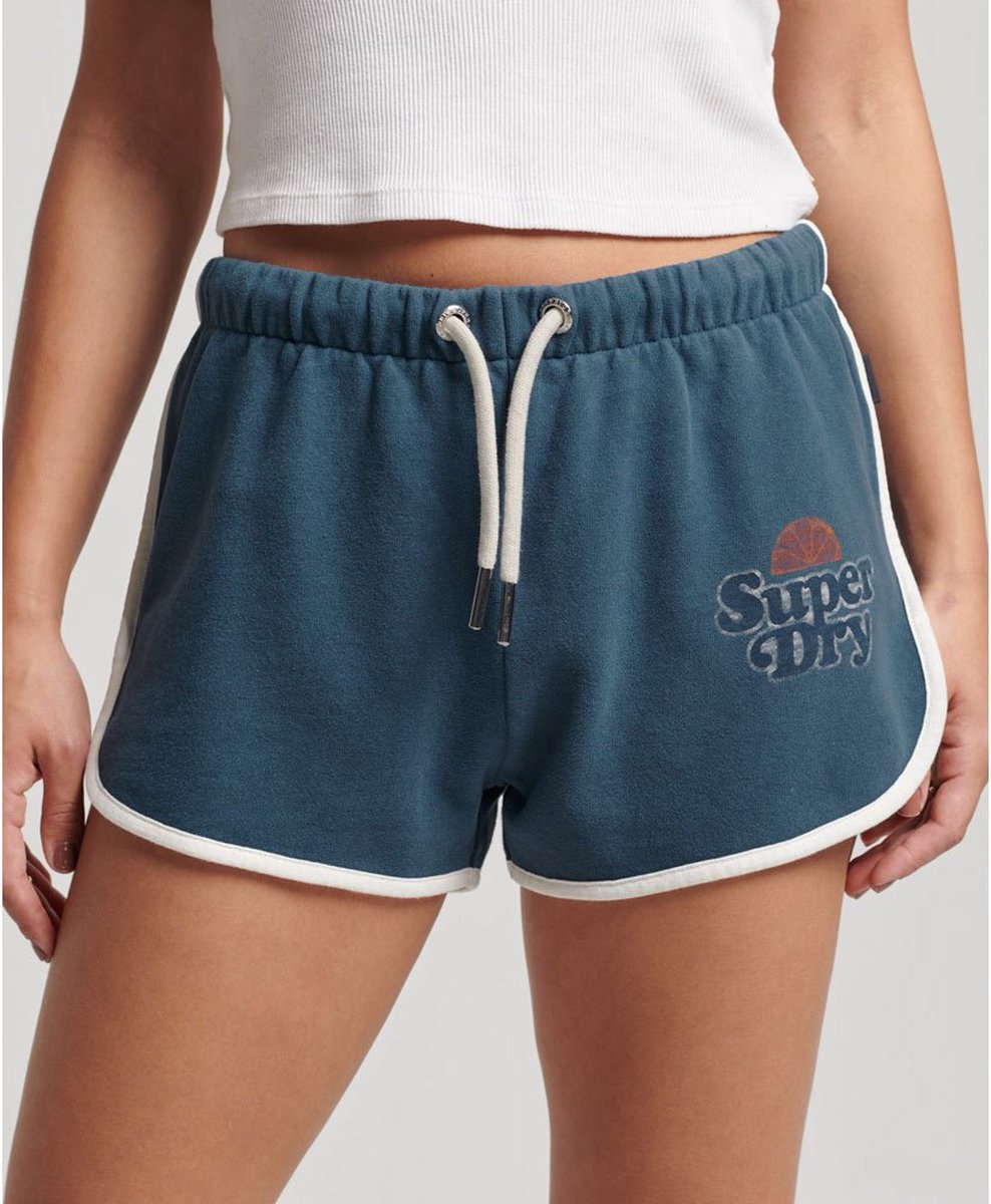 Superdry Klassieke Vintage Cooper short Dames Korte broeken Blauw