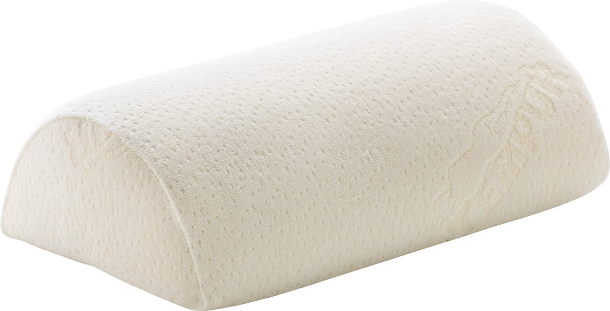 TEMPUR® Universal Multifunctioneel Halfrond Kussen – Traagschuim Lenderol – Nekkussen, kniekussen, beenkussen - 50 x 20 x 10 cm