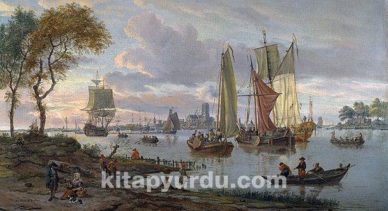 A River View / Abraham Storck | 10.000 Stukjes | Houten Puzzel | 218,5 x 119 cm | King of Puzzle