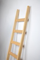 Enkele beuken houten ladder | Aantal sporten (inclusief cm): 10 sporten (275 cm)