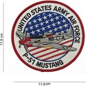 Embleem stof US army airforce P-51