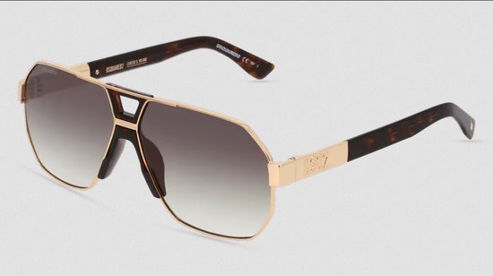 Dsquared2 zonnebril D2 0028/S 06J/9K black/ Gold