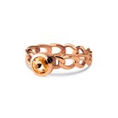 Melano Twisted Harvest Glow Ring Set - Rosékleurig - Dames - Maat 52