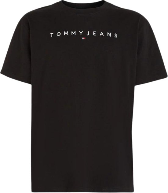 Tommy Hilfiger TJM Regular Linear Logo T-shirt - Homme - Zwart - Taille M