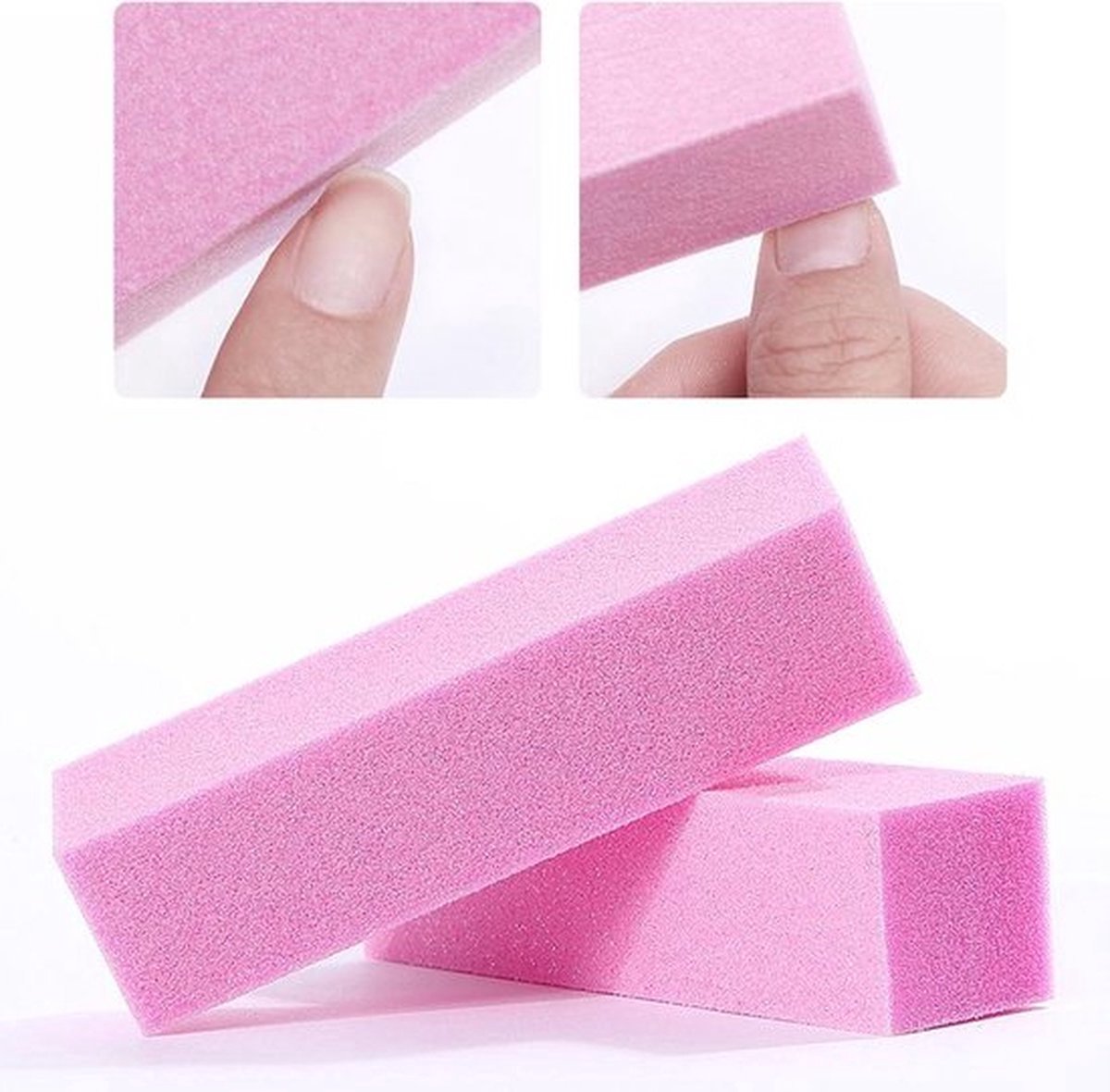 Goedkoopste New Age Devi - Nagelbufferblok - 2x Roze - Ontvetten/Opruwen voor Natuurlijke Nagels - Perfect voor Kunstnagels!